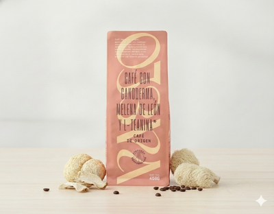 Café con melena de león y L-teanina